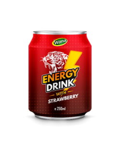 OEM Strawberry Flavored Energy Drink in 250ml Can