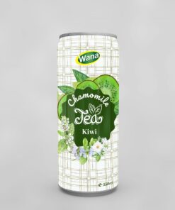 Kiwi Flavoured Chamomile Tea Drink 330mL Sleek Canned