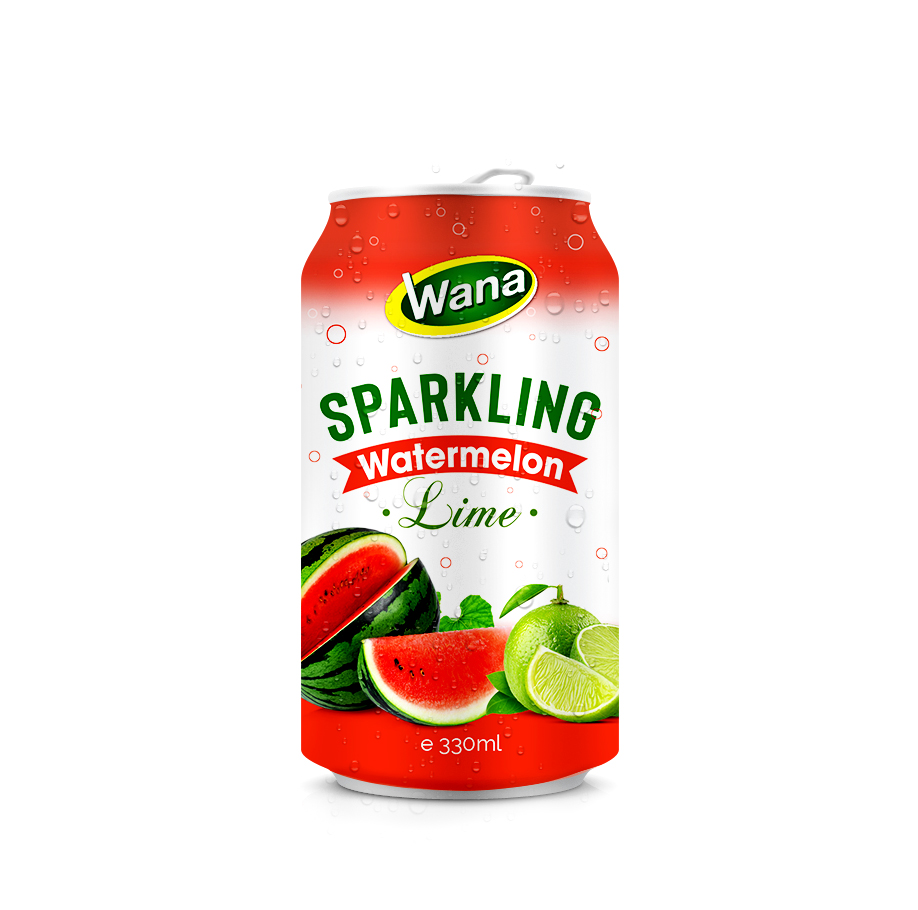 Mint Flavored Sparkling Watermelon Juice Drink 330ml - Image 2