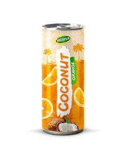 New Edition Coconut Drink with Orange Flavor in 250ml Canned