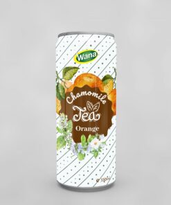 Orange Flavoured Chamomile Tea Drink 330mL Sleek Canned