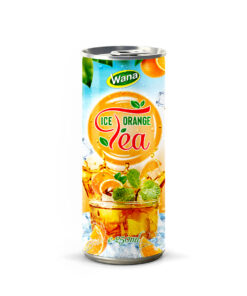 Private Label Iced Tea Drink with Orange Flavor 250ml canned