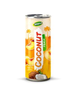 Wholesale Coco Drink with Peach Flavored in 250ml Canned