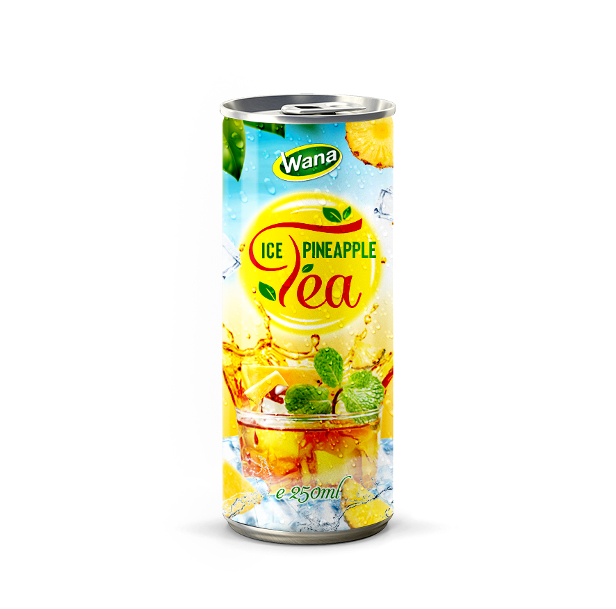 Private Label Iced Tea Drink with Orange Flavor 250ml canned - Image 3