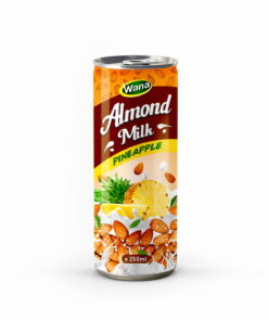 100% Fresh Almond Milk Drinks with Pineapple Juice