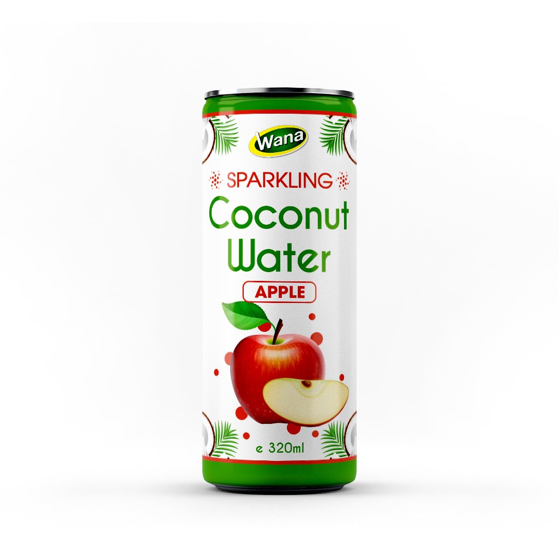 Sparkling Coconut Drink with Strawberry Juice 320mL Canned - Image 2