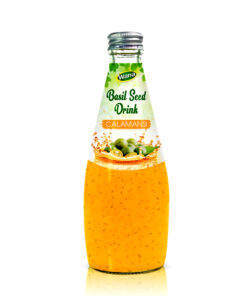 Alternative view of Basil Seed Drink with Strawberry Juice 290mL Glass Bottled