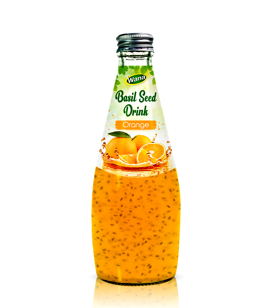Tamarind Basil Seed Drink in 290ml Glass Bottled - Image 3