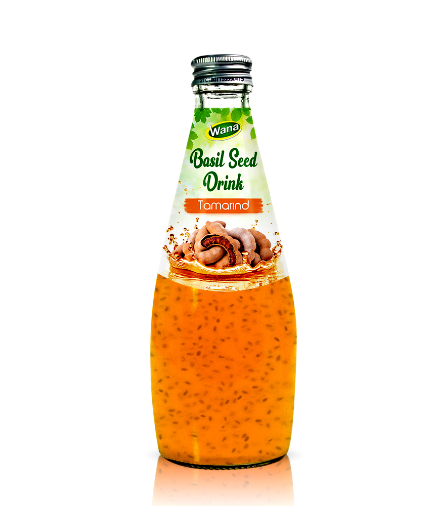 Tamarind Basil Seed Drink in 290ml Glass Bottled