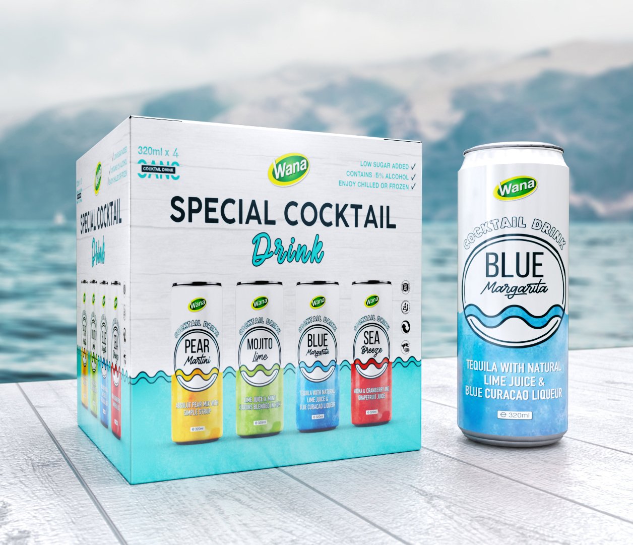 Low sugar added Mojito with Lime Juice & Mint 320ml - Image 2