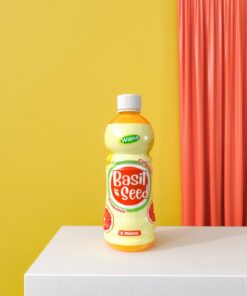 Wholesale Basil Seed Drink with Citrus Flavor 360ml