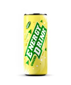 Private Label Energy Drink with Ginger Flavor 320ml Canned