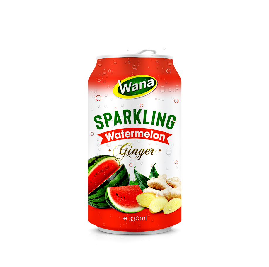 Mint Flavored Sparkling Watermelon Juice Drink 330ml - Image 3