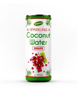 Sparkling Coconut Water Drink with Grape Juice 320mL Canned