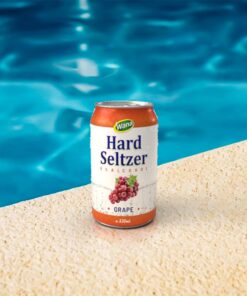  OEM Hard Seltzer Drinks with Grape Flavor 330ml