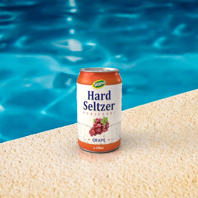 Lychee Mix Hard Seltzer Drink in 330ml Short Can - Image 5