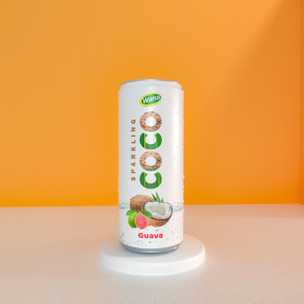 Sparkling Coco Drink with Pineapple Flavor in 250ml - Image 2