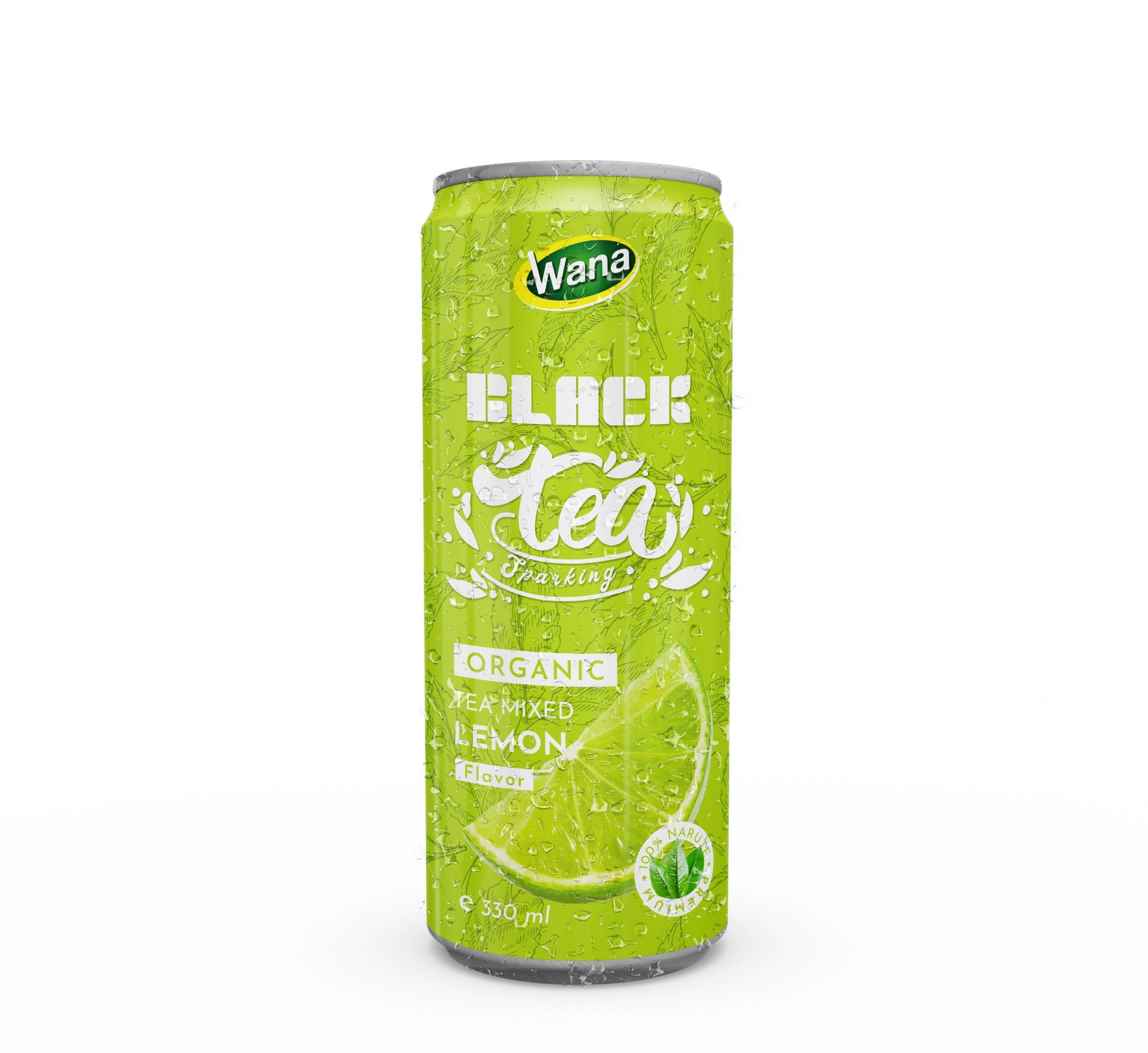 Sparkling Organic Black Tea Drink Mixed Pineapple Juice 330mL Canned - Image 5