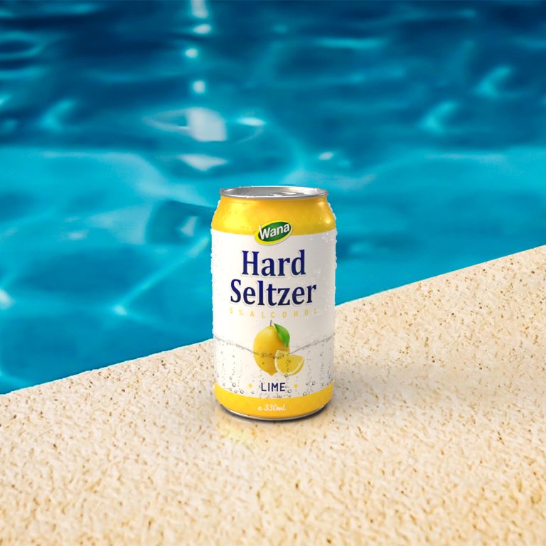 Lychee Mix Hard Seltzer Drink in 330ml Short Can - Image 4