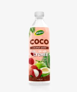 Original Coconut Water with Lychee Flavor in 500ml PET Bottle
