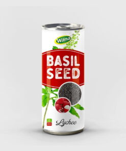 OEM Basil Seed Drink with Lychee Flavor 250ml