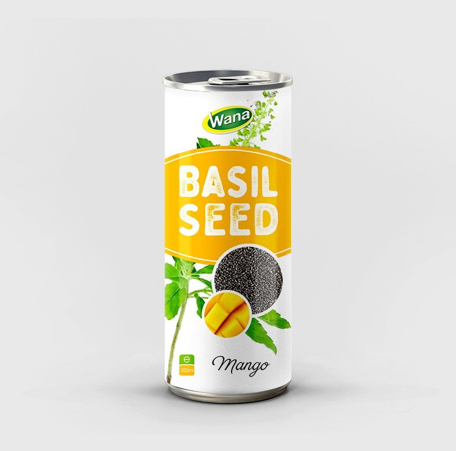 Strawberry Flavored Basil Seed Drink in 250ml Canned - Image 4