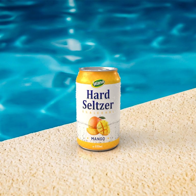 Lychee Mix Hard Seltzer Drink in 330ml Short Can - Image 3