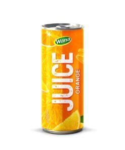 250ml Canned Fresh Orange Juice Drink in Tropical Area