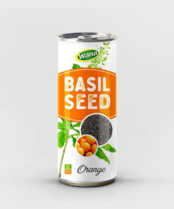 Wholesale Basil Seed Drink with Orange Juice 250ml