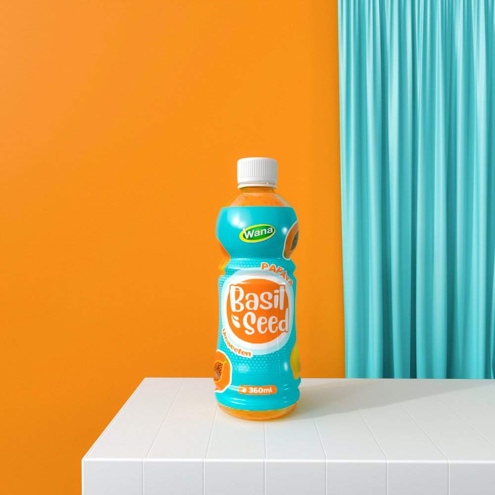 OEM Mint Flavored Basil Seed Drink 360ml - Image 2