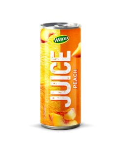 Premium Quality Peach Juice Drink in 250ml Canned