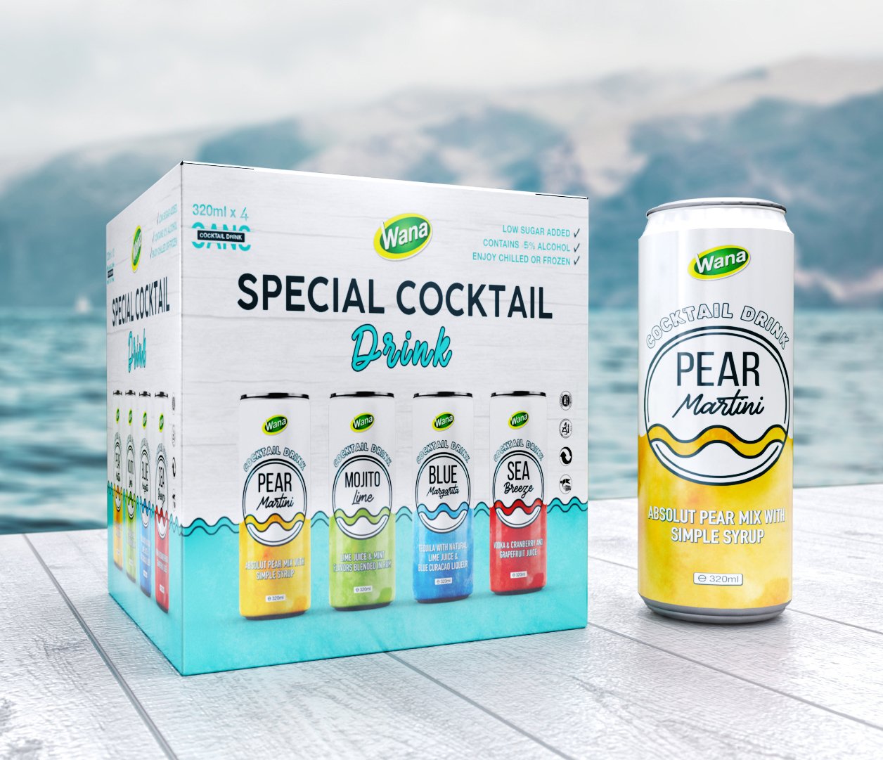 Low sugar added Mojito with Lime Juice & Mint 320ml - Image 3