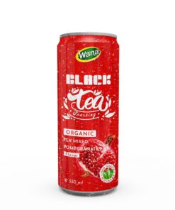 Sparkling Black Tea Drink Mixed Pomegranate Juice 330mL Canned