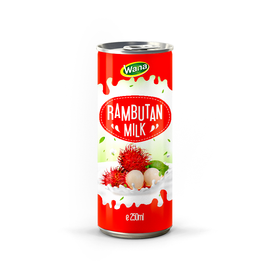 2021 New Edition Rambutan Milk Drink 250mL Canned