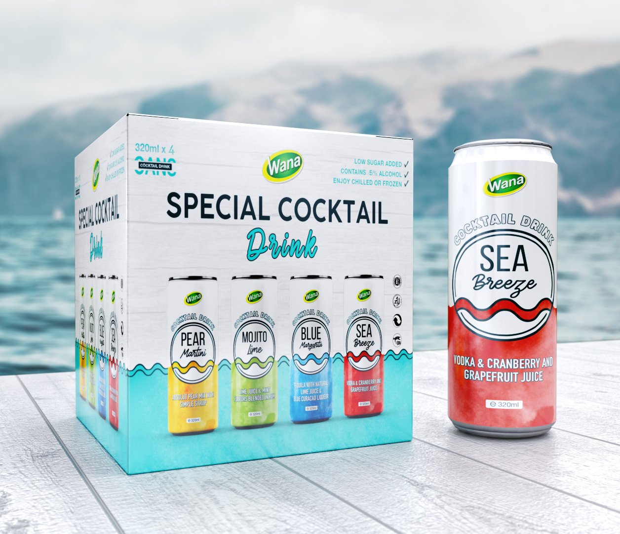 Low sugar added Mojito with Lime Juice & Mint 320ml - Image 4
