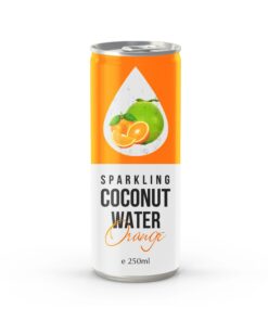 250ml Carbonated Coconut Water With Orange Flavor In Can
