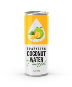 Private Label Carbonated Coconut Water with Pineapple Juice
