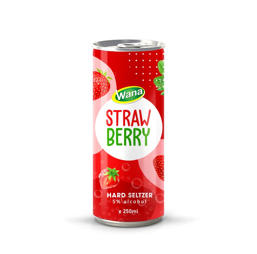 5% Alcohol Hard Seltzer with Pineapple Flavor 250mL Canned - Image 2