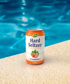  5% Alcohol Hard Seltzer with Strawberry Flavor 330ml