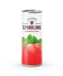 250ml sparkling juice drink with strawberry flavor