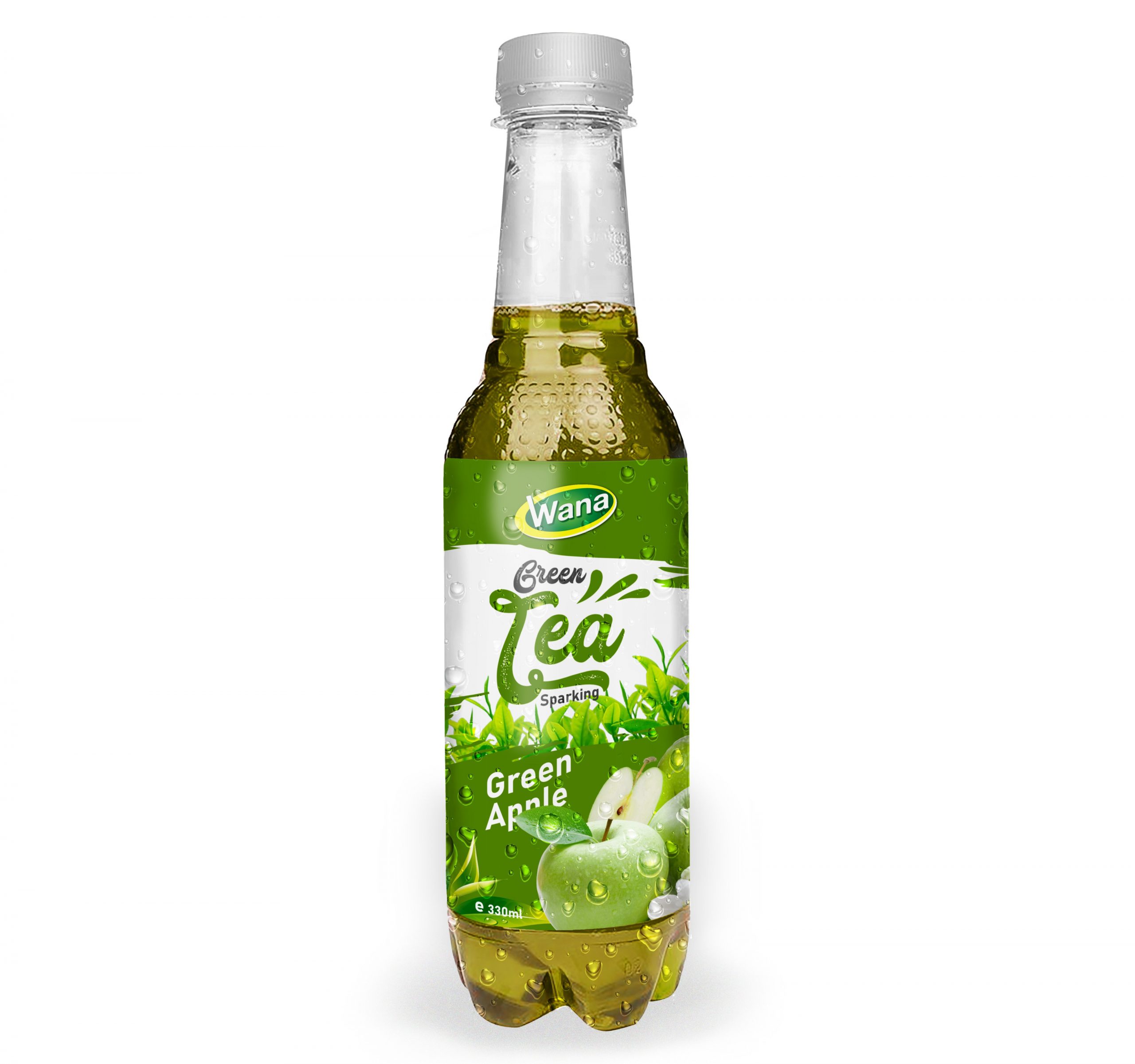 Sparkling Green Tea Drink With Grape Flavor 330mL Pet Bottled - Image 2
