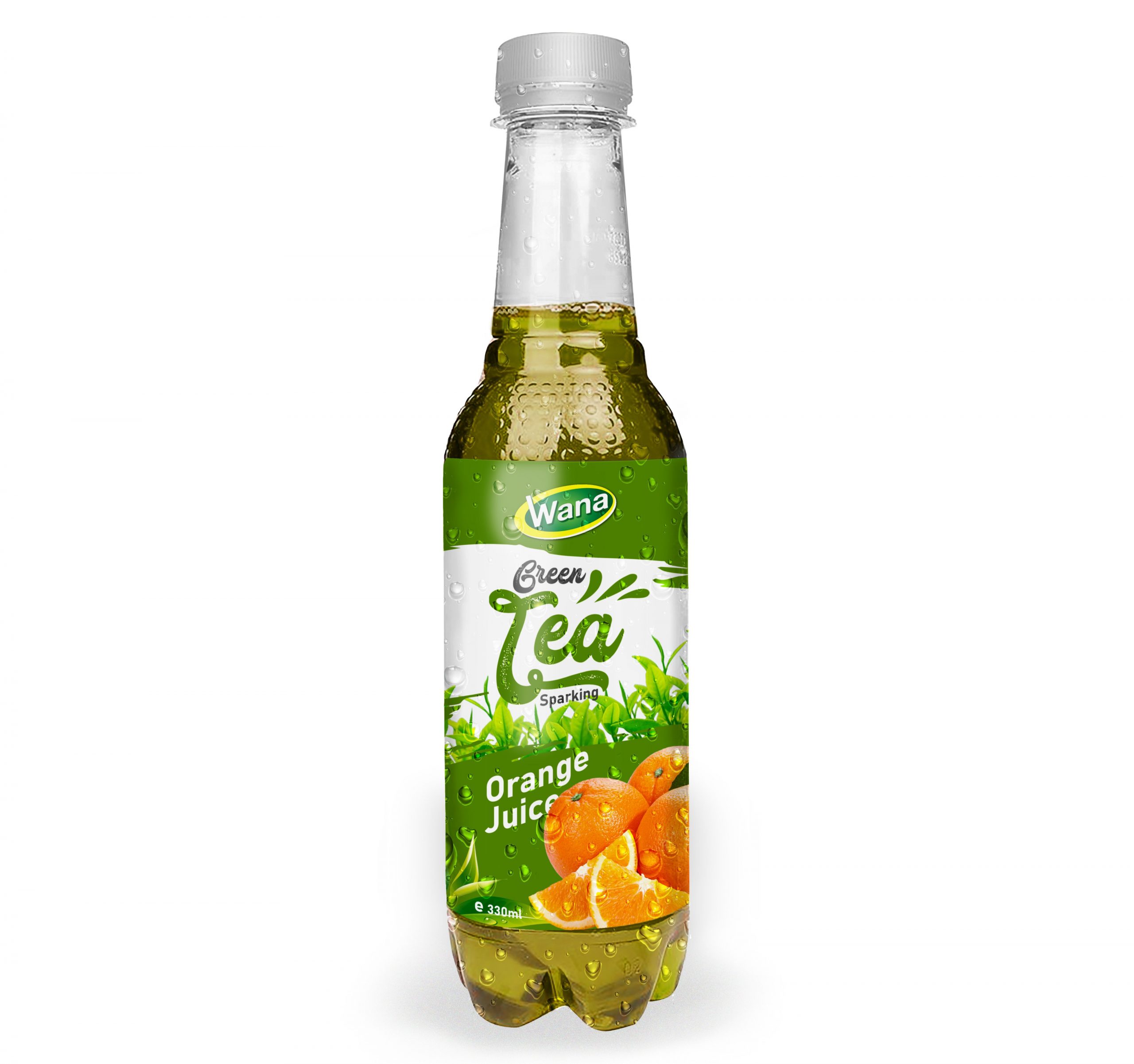Sparkling Green Tea Drink With Grape Flavor 330mL Pet Bottled - Image 7