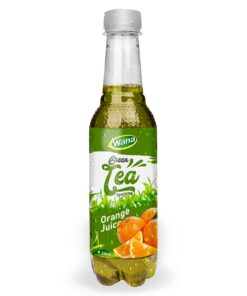 OEM Sparkling Green Tea Drink with Orange Flavor 330ml