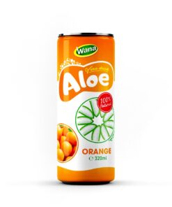 Canned Aloe Vera Drinks with Orange Flavor 320ml