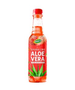 2021 New Arrival Sparkling Aloe Drink with Strawberry Juice 310mL Pet Bottled