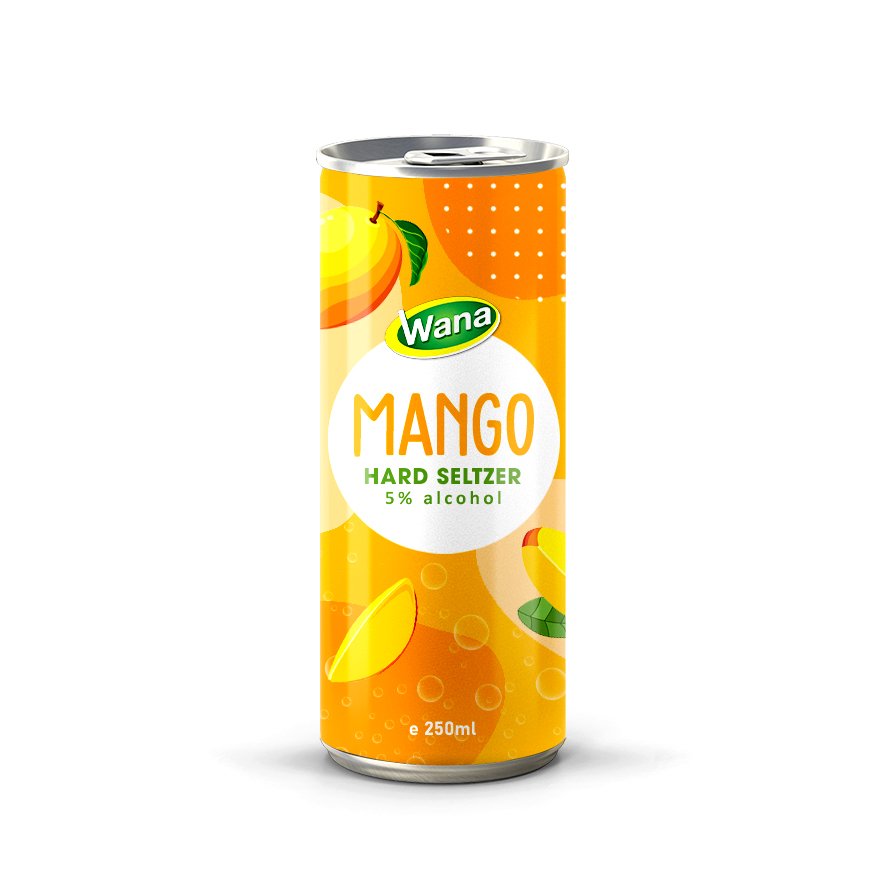5% Alcohol Hard Seltzer with Pineapple Flavor 250mL Canned - Image 3