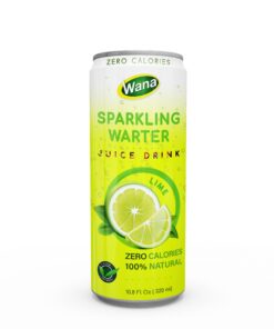 100% Natural Zero Calories Carbonated Juice Drink With Lime Flavor 320mL Canned