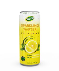 100% Natural Zero Calories Carbonated Juice Drink With Lemon Salt Flavor 320mL Canned